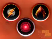 Set of three 1" Justice League pins buttons Flash Aquaman Cyborg