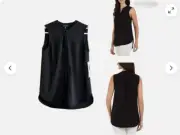 Hilary Radley Ladies' Sleeveless Blouse size xxl color black