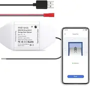 meross Smart Garage Door Opener Remote, APP Control, Compatible with Alexa, Google Assistant and SmartThings, Multiple Notification Modes, No Hub Needed