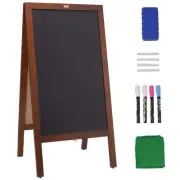 VEOVR A Frame Chalkboard Sign, 50x102 cm Double-Sided Sidewalk Signs, Freesta...