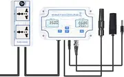 3-in-1 pH/Salinity/Temp Water Quality Detector pH/Temp-Salinity Controller 14.00pH Value 0-199.9ppt Salinity Water Quality Tester for Aquarium Hydroponics Tank Monitor