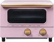Toaster Oven Mini Oven Household Multifunctional Desktop Oven Cake Bread Baking Machine 10L Capacity 30 Minute Timer Kitchen Cooking 1000W Halogen ovens/13347 (Color : Pink)