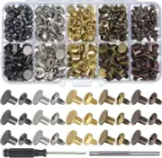 YORANYO 150 Sets Round Head Button Stud Assorted Sizes Button Screw Stud for