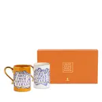 L'Objet x Ruan Hoffmann Bonjour Mugs, Set of 2