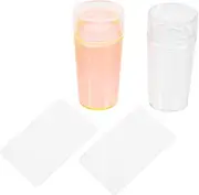 AUTSUPPL 4pcs Nail Seal Silicone Stamper Set Scraper for Manicure Professional Home Use