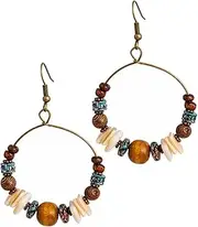 [COLLBATH] Fashion Jewelry Hoop Earrings Large Dangle Earrings for Women Minimalist Design Hook