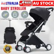 Baby Kids Stroller Folding Pram Outdoor Carrier Pushchair Four Wheel Lightweight