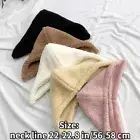 Unisex Fleece Detachable Hat Fluffy Fake Hooded Collar for Warm Coat Jacket