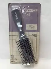 Vintage 90’s CONAIR Easy Glider Compact Nylon Hairbrush #933BP Soft-Touch Tips