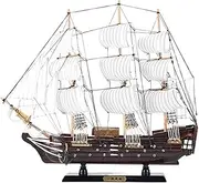 50CM Sailboat Model Simulation Hand-Carved Boat Finished Decoration Desk Collection Display Office Home Accessories Boys Girls