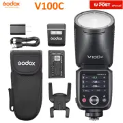 Godox V100C TTL Round Head Camera Flash Speedlite for Canon (V1Pro Upgraded)