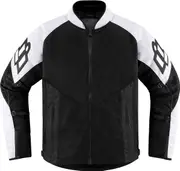 Icon Mesh AF, textile jacket , color: White/Black , size: L
