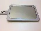Cosmetic Mirror Make-Up Shaving Mirror 195 x 140 Stand Or to Hang Grey