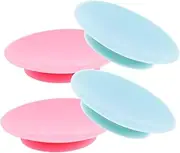 HEATSHAKING Non-Slip Toddler Bowl Suckers 4pcs Silicone Suction Plate Portable Suction Cups for Plates and Bowl Set Boys and Girls Cutlery Essentials