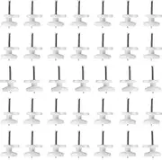 100PCS Hardwall Picture Hook White Mini Non-Marking Hooks Invisible Hook Nail Photo Frame Hangers for Hard Wall Picture Frames Oil Painting Posters Frame Hangers for Home Office Hanging Picture Photo