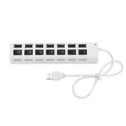 USB Hub 2.0 Multi USB Port 7 Port CUSB High Speed Connector With on / Off Switch USB Distributor for PC Accessories