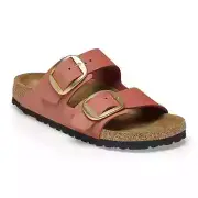 Birkenstock 39 Arizona Big Buckle Mars Red Narrow Fit Nubuck Leather New In Box