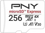 PNY microSD Express 256GB UHS-I U3 V30 A1 microSDXC Flash Memory Card, up to 890 Read & up to 750 Write, Ideal for microSD Express Compatible Devices Like Nintendo Switch 2