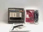Mod 1980s Red Telephone MACY'S TOUCHPHONE 928 Desk Wall Phone Memphis Design NOS