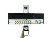 16 Channel H.265 CCTV Security Surveillance Video Recorder 4TB Hard Drive