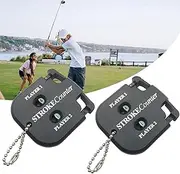 Golf Stroke Counter Golf Scorer, 2Pcs Golf Score Shot Stroke Counter Clicker,Mini Score Counter Golf Shot Counter Golf Score Indicator Digits Mini Golf Score Counters Golf Scorekeeper Golf Count