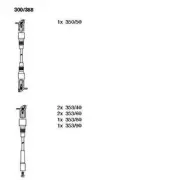BREMI Ignition Cable Kit For OPEL Senator A B 85-93 1612508