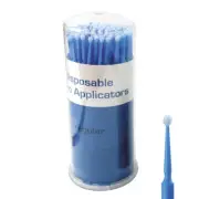 100 Microblading Disposable Swab Applicators Micro Brush Eyelash Makeup Tool