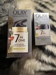 Lot of 2 Olay Total Effects 7 in One Moisturizer spf30 eye cream exp 06/24