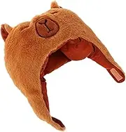 TINEASUR Cute Cap Plush Stuffed Hat Kawaii Animal Headgear for Parties Photography and Festivals Lightweight Fluffy Carnival Prop Comfortable and Easy to Clean Design