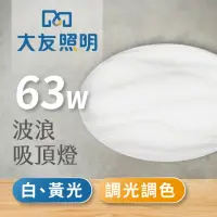 在飛比找momo購物網優惠-【大友照明】LED 波浪吸頂燈63W(吸頂燈)