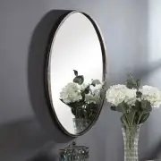 Bellevue UMIR52644 18" W x 28" H Oval Framed Bathroom Mirror - Bronze