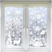 Xmas Window Clings Decoration, 141 Static Snow Flakes Stickers Merry Christma...
