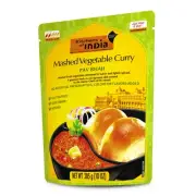 Kitchens Of India Ready To Eat Pav Bhaji, Mashed Vegtable Curry, 10-Ounce Box...