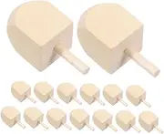 Unpainted Large Wooden Dreidels 15pcs Bulk Pack for Boys and Girls Hanukkah Ornament DIY Wood Craft Kit