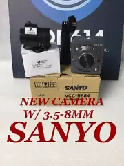 Sanyo VCC-5884 Security Color Camera W/ 3.5-8mm 520TVL Wall Mount Bracket NEW!