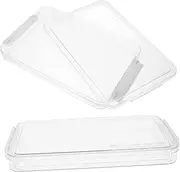 Gadpiparty Plastic Storage Bins Lids Pcs Office Document Holders Flat File Storage White Portable File Organizer Box