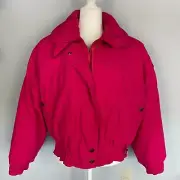Bogner Goose Down Pink Ski Jacket, 12