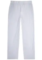 Homme Plissé Issey Miyake Pleated Straight-leg Trousers - Light Blue - 3 3