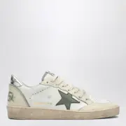 [Golden Goose] White/green/silver Ballstar sneakers 38 IT White