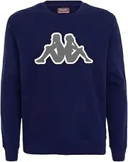 [Kappa] Mens Tarvit Logo Sweatshirt 922 Jumper Pullover Blue/Grey