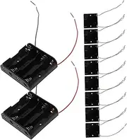 CLISPEED 12 Pcs Scientific Plastic Battery Holder Case for Classroom Experiments and DIY Projects Durable Industrial Battery Box for Reliable Power Supply