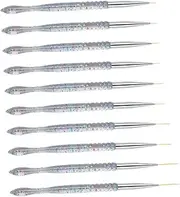 OSOLADY 2Sets Manicure Drawing Pens for Professional Nail Art Durable Eyeliner Brush Tools for Home Salon Use Comfortable Grip for Easy Application Manicure Accessory