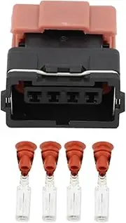 Xiaojiang Store 4 Pin Cable Automotive Female Wiring Connector 3mm Series Terminal New DJ7046Y-3-21(5 Sets)