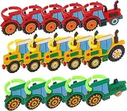 BRIGHTFUFU Unique Carnival Prize 18 Pcs Plastic Farm Truck Rings Diy Jewelry for Kids' Parties Crafts
