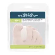 6x DJMed Gel Toe Spacers Separators Spreaders Cushion Protector Straightener