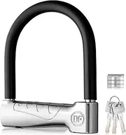 EYPINS U-Lock Alarm 110 dB, Motorcycle D Lock, 19 mm Heavy Duty Bike U Lock, 20T Hydraulic Pliers Resist, Anti-Theft Waterproof Lock for Scooter, Motorcycle, Electric Bicycle