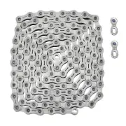 YBN 11 Speed Chain 126 Link w/ Power Lock for Shimano/ Sram/ Campagnolo Silver