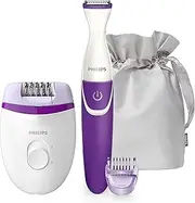 Philips Satinelle Essential Corded Compact epilator with Bikini Trimmer, BRP505/00