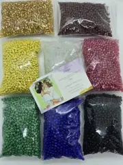 Lot of Jewelry 8pqt ~ Set Of MultiColor. Glass SEED BEADS-170g Each