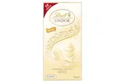 2 x Lindt Lindor White Chocolate Block 100g